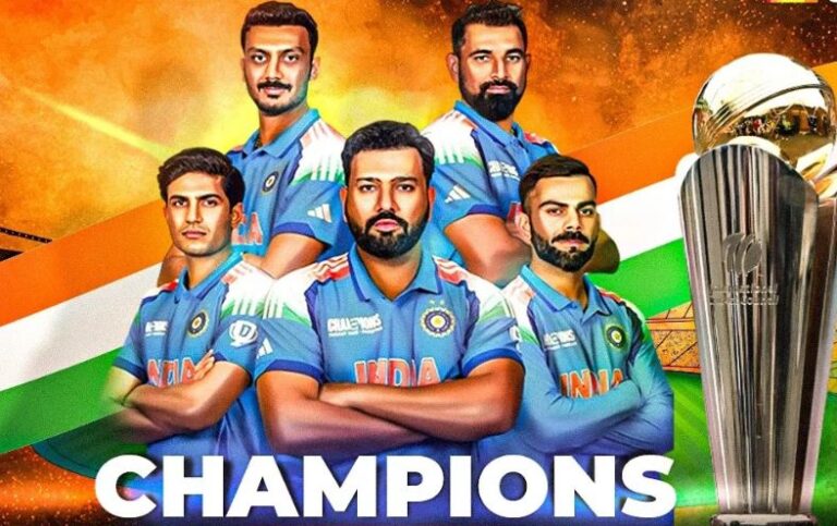 भारत ने 12 साल बाद जीती चैंपियंस ट्रॉफी, न्यूजीलैंड को 4 विकेट से हराया