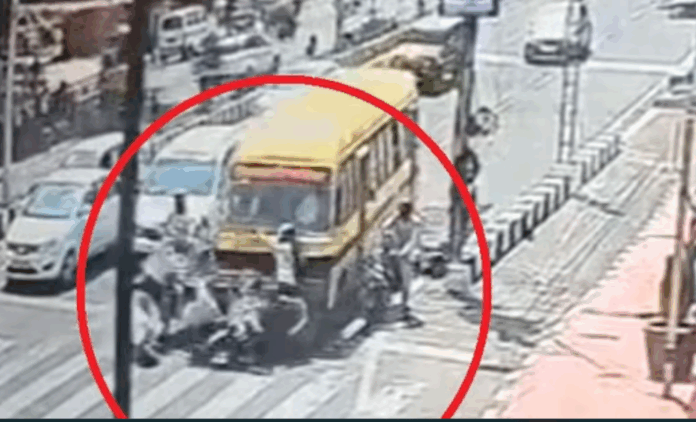 भोपाल में ब्रेक फेल बस ने मचाया कहर